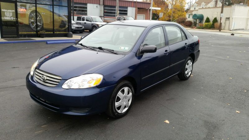 2003 Toyota corolla curb weight